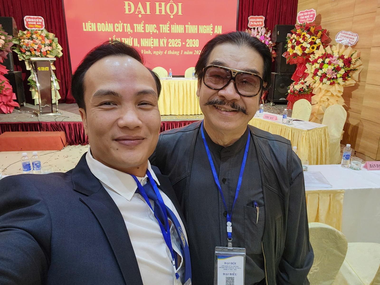 Nguyễn Bảo Bằng tại Đại hội Liên đoàn Cử tạ, Thể dục, Thể hình tỉnh Nghệ An lần thứ II ngày 4/1/2025