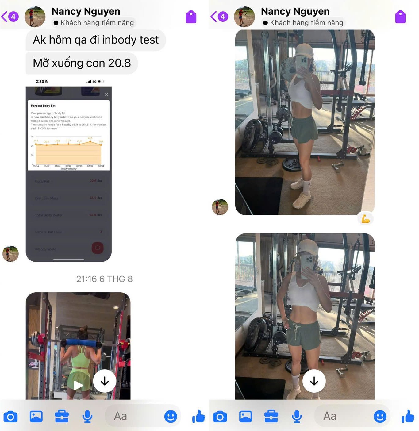Phản hồi của học viên Nancy sau chương trình PT Online cùng HLV Nguyễn Bảo Bằng