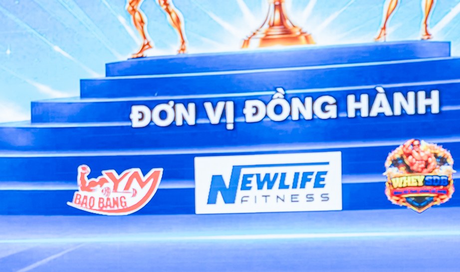 Dòng Đơn vị đồng hành trên phông Giải vô địch Thể hình – Fitness tỉnh Nghệ An mở rộng năm 2026 với logo GYM BẢO BẰNG